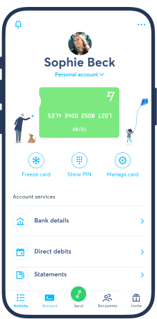 Spend while you wait for your card